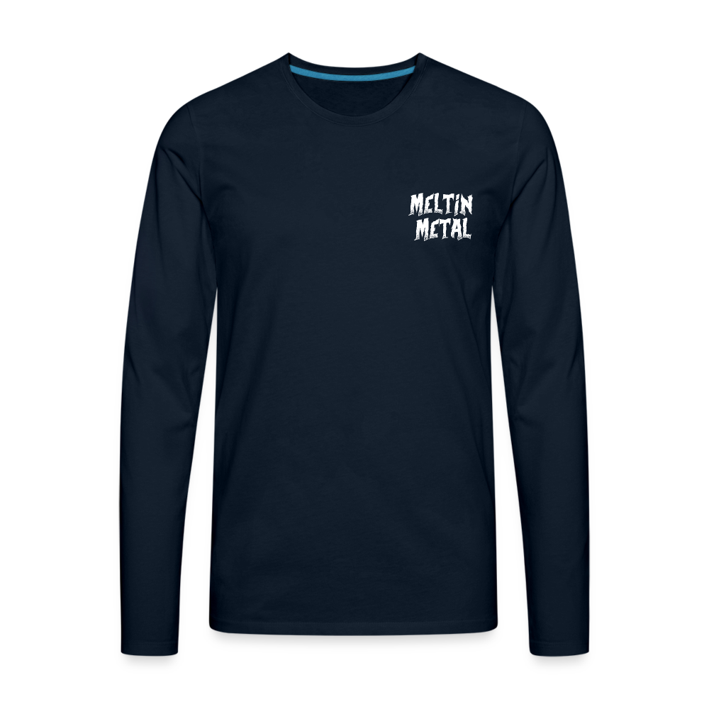 Men's Premium Long Sleeve T-Shirt - deep navy