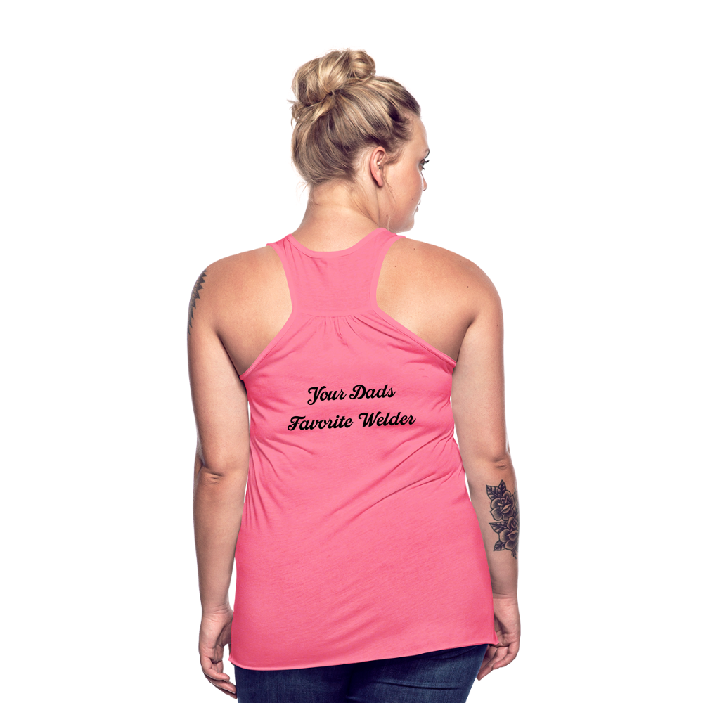 Your Dads Favorite Welder Tank Top - neon pink