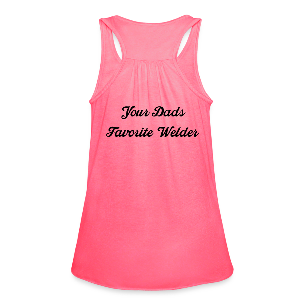 Your Dads Favorite Welder Tank Top - neon pink