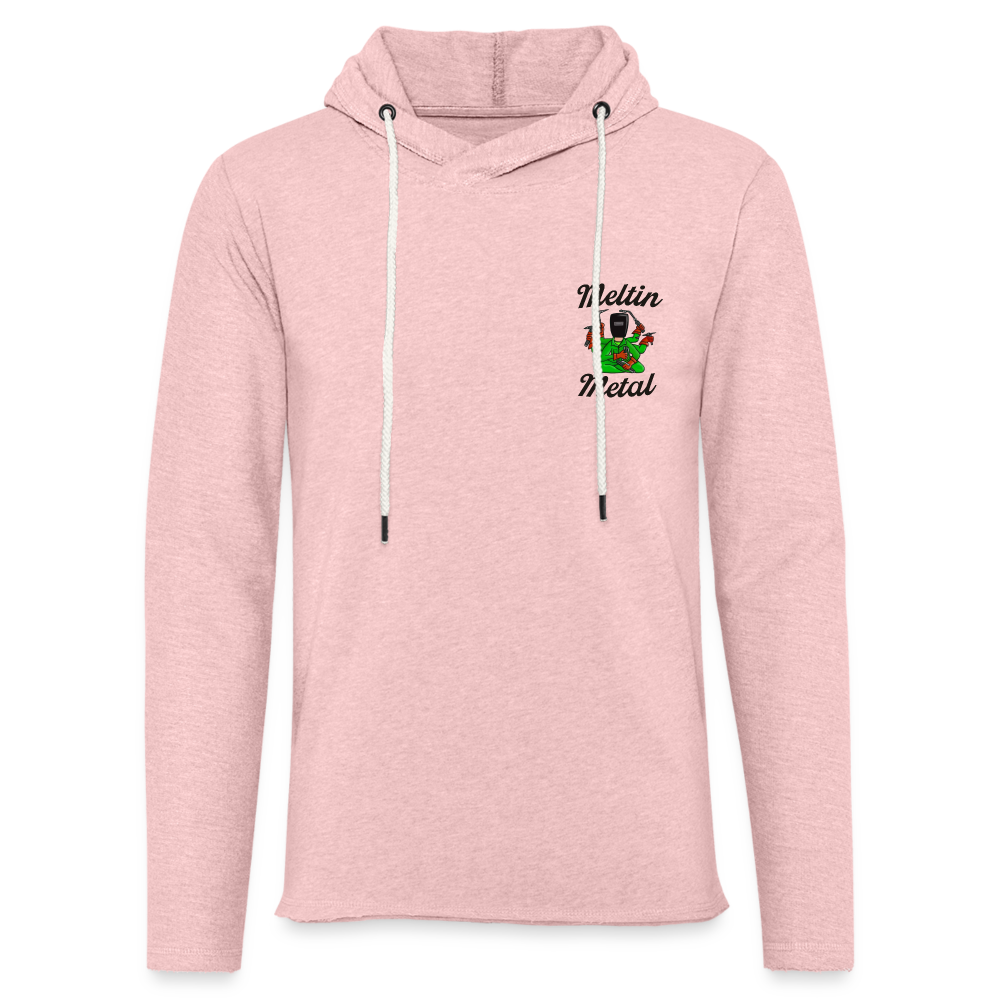 Your Dads Favorite Welder Terry Hoodie - cream heather pink